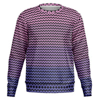 Color Palette Knit Effect Sweatshirt