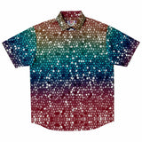 Mosaic Color Palette Button Down Shirt