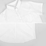 Geometric Pattern Button-Down Shirt with pocket