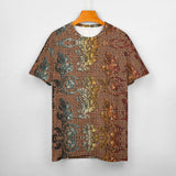 Embossed Pattern Cotton T-Shirt 3