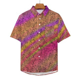 Gradient Texture Pattern Faux Linen Button Down Shirt with chest pocket 17
