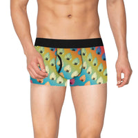 Leaf Pattern Boxer Briefs with Fly