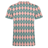 Feather Repeating Pattern Cotton T-Shirt