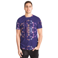 Purple Snake Geometric T-shirt