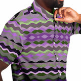 Purple & Green Button Down