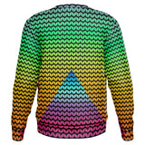 Neon Pyramid Knit Effect Sweatshirt