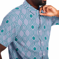 Perano Blue Pattern Button Down