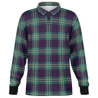 Coat Plaid Long Sleeve Polo