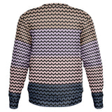 Color Palette Knit Effect Sweatshirt