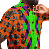 Halloween Argyle Button Down