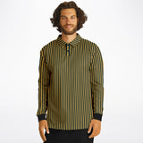 Striped Long Sleeve Polo