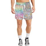 Cheerios Pattern Men's Mid-Length Casual Shorts