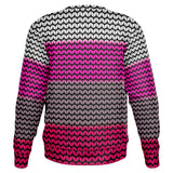 Color Palette Knit Effect Sweatshirt