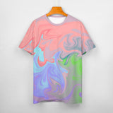 Liquid Paint Effect Cotton T-Shirt 3
