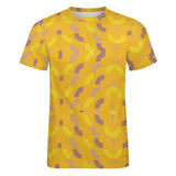 Unisex Half Rainbow Pattern Cotton T-Shirt