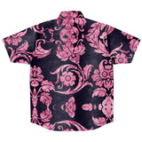 Embossed Pink Velvet Button Down Shirt 7
