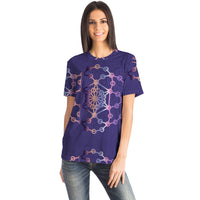 Purple Snake Geometric T-shirt