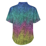 Gradient Texture Pattern Faux Linen Button Down Shirt with chest pocket 19