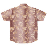 Embossed Champagne Velvet Button Down Shirt 3