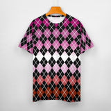 Lesbian Pride Argyle Cotton T-Shirt