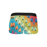 Leaf Pattern Boxer Briefs with Fly