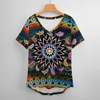 Hippie Faerie V-Neck T-Shirt 4