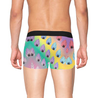 Leaf Pattern Boxer Briefs with Fly