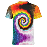 Rainbow Pride Tie Dye Cotton T-Shirt