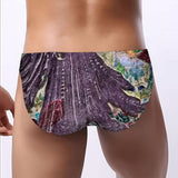 Men's Bikini Underwear Purple Wood