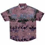 Embossed Lavender Velvet Button Down Shirt 6