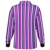 Multicolor Striped Long Sleeve Polo