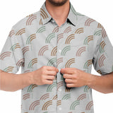 Short Sleeve Button Down Shirt - AOP