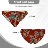 Men's Bikini Underwear Burgundy Velvet
