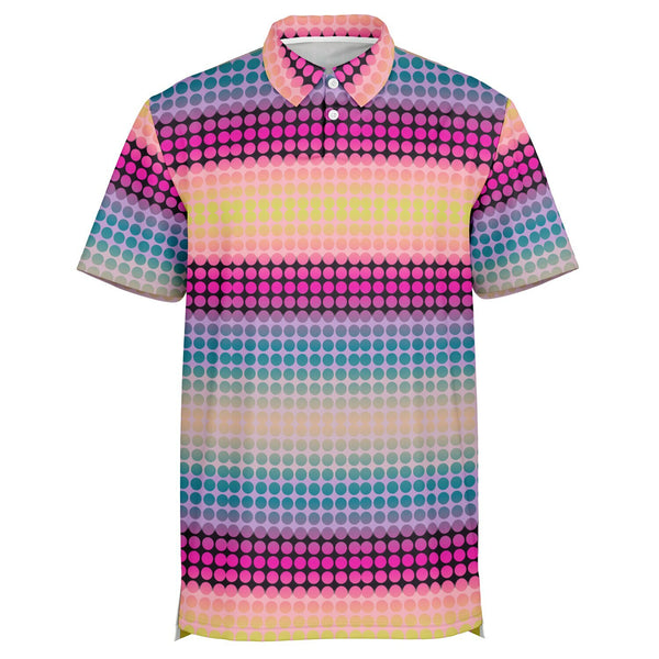 Gradient Polka Dot Polo