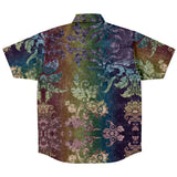 Embossed Rainbow Short Sleeve Button Down Shirt 4