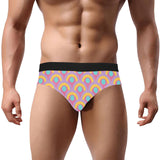 Rainbow Pattern Men's Mid Rise Briefs