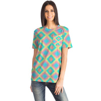 Psychedelic Gradient Pocket T-Shirt