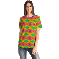 Psychedelic Gradient Pocket T-Shirt