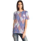 Color Palette Argyle Pocket T-shirt