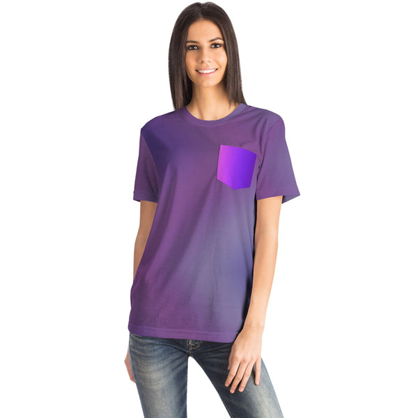 Purple Gradient Pocket T-shirt