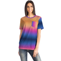 Sunset Gradient Pocket T-shirt