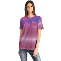 Iridescent Gradient Pocket T-Shirt