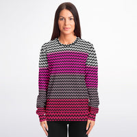 Color Palette Knit Effect Sweatshirt