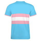 Trans Pride Color Palette Stripes Cotton T-shirt 32