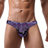 Men's Bikini Underwear Woodsy Purple Waves