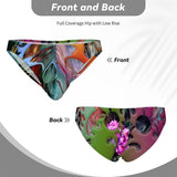 Men's Bikini Underwear Embossed Flower Pattern 2
