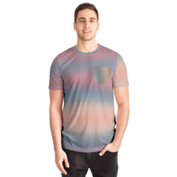 Gray Gradient Pocket T-shirt