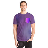 Purple Gradient Pocket T-shirt