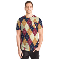 Color Palette Argyle Pocket T-shirt