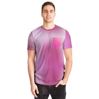 Pink Gradient Pocket T-shirt